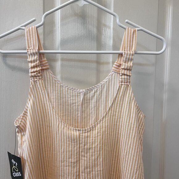 Art Class Orange and White Striped Romper Girls Size Large 10-12 NWT - Picture 10 of 12